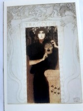 Art POSTCARD GUSTAV KILMT " Finished drawing for the Allegory " TRAGEDY " 1897 "