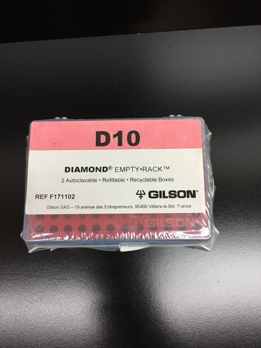 Gilson REF F171102 D10 Diamond EMPTY RACK Pipette Tips Lot 2 PKS - Picture 2 of 24