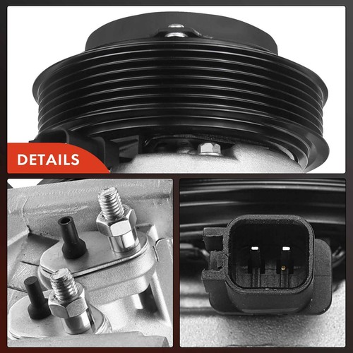 Compresor de aire acondicionado A-Premium con polea de 6 ranuras para Jeep Grand Cherokee 11-16 Dodge - Imagen 8 de 11