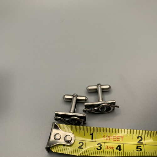 Vintage 1970’s Sterling Silver Musical Note Masaniello Stamped Cuff Links 11g - Picture 8 of 8