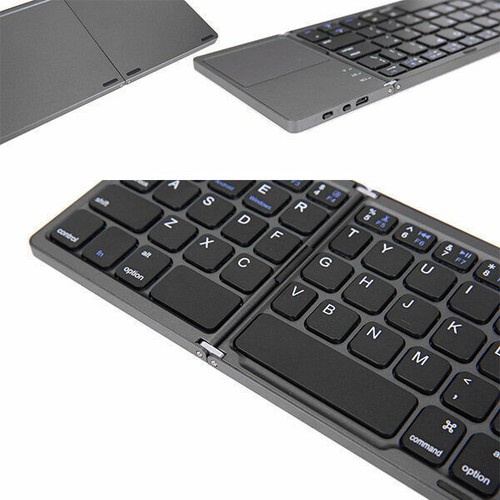 Folding Wireless Bluetooth Keyboard Touchpad Ultra slim for Tablet Phone Laptop. - Picture 6 of 11