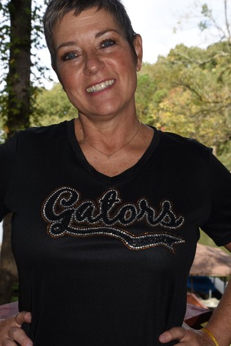 Gators rhinestone glitter bling shirt XS S M L XL XXL 1X 2X 3X 4X 5X - Picture 7 of 11