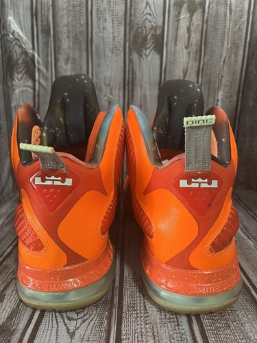 Nike LeBron 9 Big Bang Größe 12 Herren Sauber Basketballschuhe Orange Air Max 180 - Bild 10 von 17