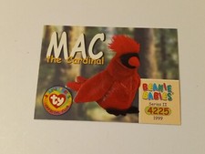 BEANIE BABIES TRADING CARD - SERIES 2 - SERIES II - MAC THE CARDINAL #4225