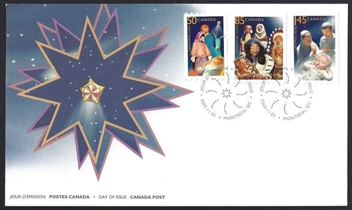🍁Canada  #2125 - 2127    "CHRISTMAS - CRECHES"  Brand New 2005 First Day Cover