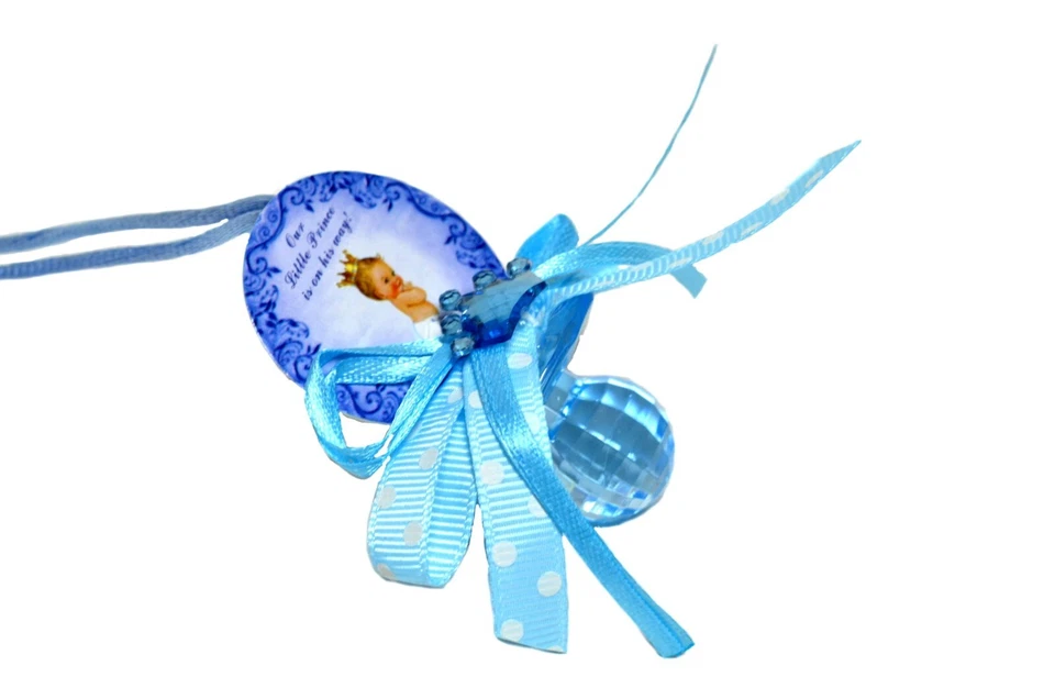 Collar chupete baby shower príncipe princesa Foto 3 de 4