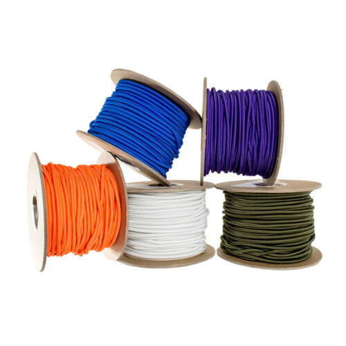 Paracord Planet 1/8" Shock Cord 100 Feet Spools - Bungie Cord - DIY Projects - Picture 1 of 15