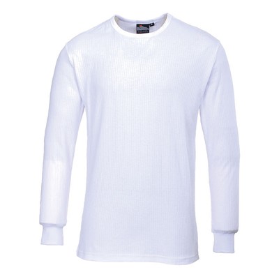 Portwest Mens Thermal T-shirt Long Sleeves Round Neck Innerwear Top Base Layer