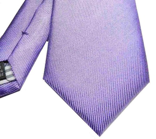Novita cravatte tinta unita silk effetto metallo lilla viola seta made in Italy - Imagen 4 de 7