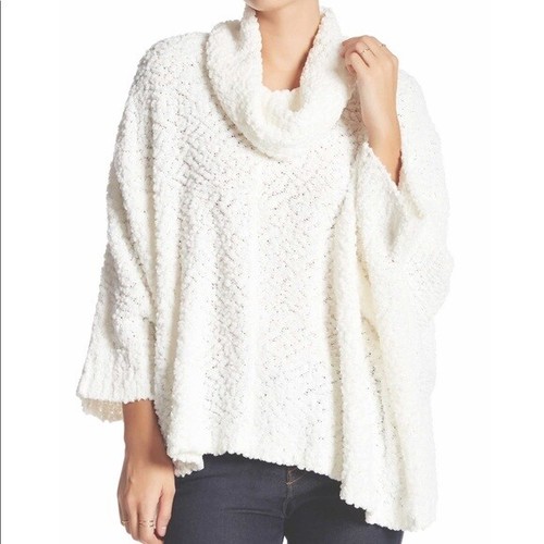 Romeo + Juliet Couture Cowl Neck Sweater Cream Bel