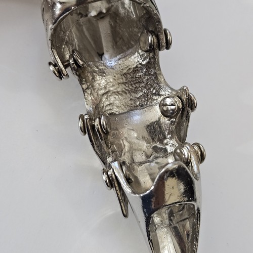 Unisex Gothic Punk Vollfinger Drachen Totenkopf Ring Größe 9,5 Krallenring Silberfarben - Bild 14 von 17