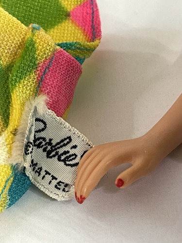 Vtg 1966 Barbie Color Magic Swimsuit #1150 Mattel Multicolor Diamond - Picture 5 of 7