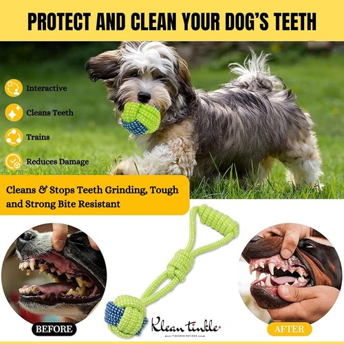 7Pcs Dog Rope Toys Braided Rope Chew Play for Aggressive Chewers lot Ball Toys - Picture 6 of 19
