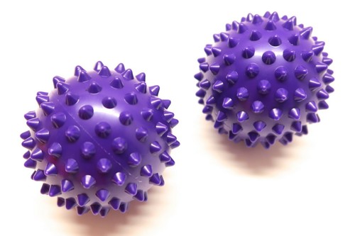 2x Two HARD 2" Spiky Massage Ball Foot Massage Acupressure Plantar Fasciitis NEW - Picture 2 of 23