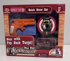 RARE Wild West Gun Slinger Electronic Target Shooting Quick Draw Set