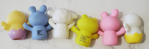 Rashti & Rashti Fingerpuppen Set 6 Figuren Küken Hase Lamm Ostern Vinyl - Bild 6 von 11