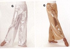 FOIL Wide Leg Pants Praise Liturgical Ladies sizes Gold or Silver Metallic NWOT