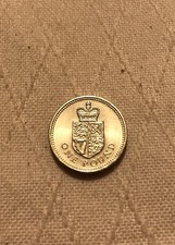 1988 £1 CROWN SHIELD OF ROYAL ARMS - OLD ROUND ONE POUND COIN  #58