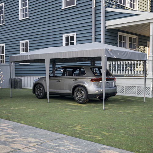 10'x20' EZ Pop Up Canopy Outdoor Folding Tent with 6 Removable Sidewalls, Grey - Picture 4 of 9