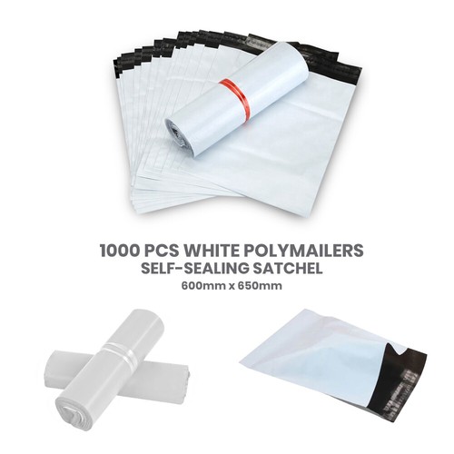 600 x 650mm Poly Mailer Plastic Satchel Courier Self Sealing Shipping Bag - Picture 18 of 18