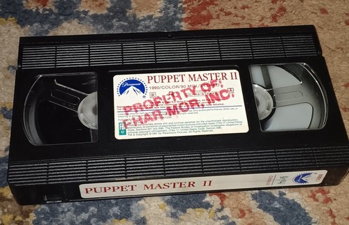 Rare Puppet Master II 2 VHS Tape Horror Movie 1991 They're Back No Strings - Picture 2 of 7
