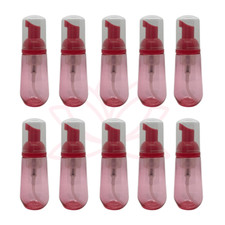 60ml Plump Fuschia Foaming Pump Bottles Plastic Dispenser Lash Shampoo 10 pack