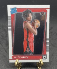 2021-22 Panini Donruss Optic Basketball Jalen Green Rated Rookie Base RC Rockets