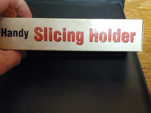 Handy Slicing Holder kitchen utensil cutting white plastic Giftco - Picture 9 of 10