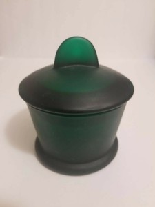 Umbra-Powder-green-Glass-Covered-Jar-Container-Trinket-Candy-Vanity-Box