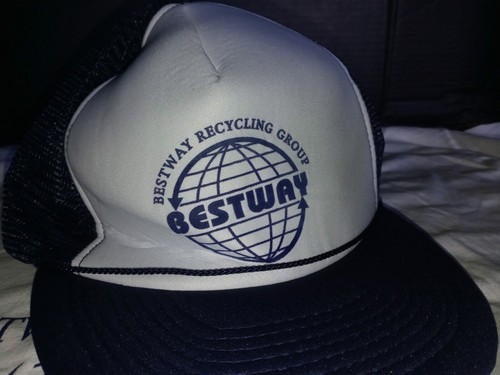 Vintage 80's 27th Anniversary Bestway Recycling Group T Shirt & Trucker Cap Hat - Picture 20 of 20