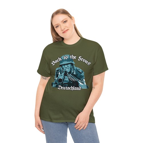 Back to the Front MG42 Gunner T-Shirt WWII German Army - Picture 25 of 49
