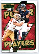 2022 Panini Contenders #PWR-NBO Nick Bosa     Power Players Emerald