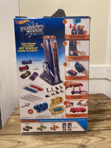 Hot Wheels Fusion Factory Car Maker HotWheels Make Your Own Opened Box Mattel - Picture 7 of 24
