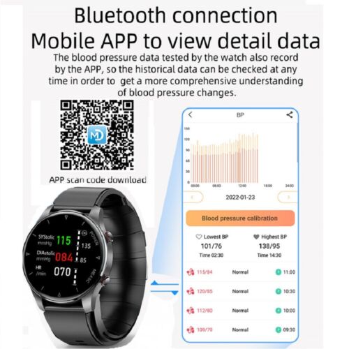 Air Pump+Airbag True Accurate Blood Pressure Oxygen Smart Watch Body Temperature - Picture 9 of 16