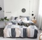 3D Gray Stitching NAO9002 Bed Pillowcases Quilt Duvet Cover Set Queen King Fay