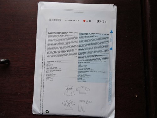 Unique Dolls & clothes Patterns, size listed group 3 - You Pick - Read Listing - Picture 31 of 55