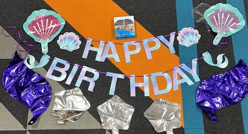 Girls Disney The Little Mermaid Birthday Party Decoration Set Balloons NEW decor - Picture 2 of 9