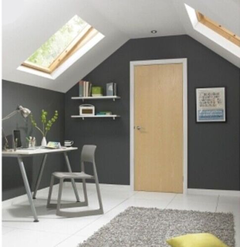 ✅ BRANDED Internal Fire rated 🔥FD30 Solid Light Brown Finished Solid Door 44mm - Picture 4 of 5