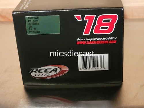 XRARE Elite 2018 Clint Bowyer #14 ITSavvy 1:24 acción Nascar diecast SHR 100 nuevo en caja - Imagen 15 de 15