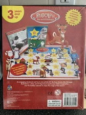 Rudolph The Red Nosed Reindeer Storybook 10 Figurines & Holiday Sticker Calendar