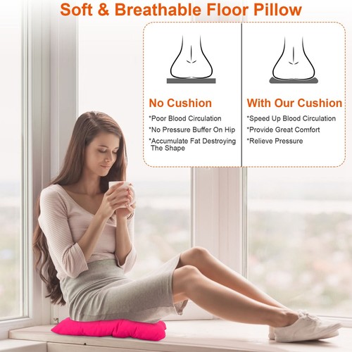4Pcs Chair Cushion Pads Pillow Soft Sitting Mat Home Office Square Chair Pad Mat - Picture 9 of 54