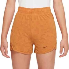 Nike Girls' Dri-FIT Breezy High-Waisted Training Shorts w/built-in short FB1095