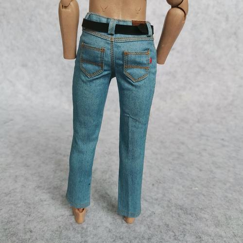 1/6 Custom Scale Blue Jeans Pants for 12" Male Action Figure Doll Clothes Toy (L - Picture 6 of 14