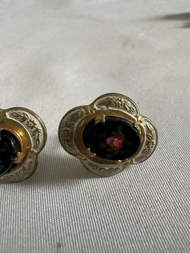 vintage gold filled earrings Art Deco Screw Back B16 - Picture 4 of 8