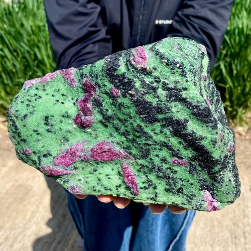6.06LB Natural green Ruby zoisite (anylite) crystal Chakra mineral Healing Energ - Picture 2 of 13