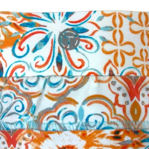 T by Talbots Everyday blau orange Stretch Pull On Skort Blumen Reißverschlusstaschen Gr. L - Bild 9 von 11