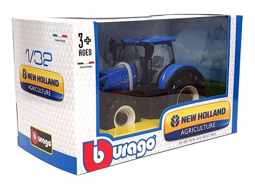 Burago 1/32 Scale 18-44066 - New Holland T7 HD Farm Tractor - Blue - Picture 5 of 5