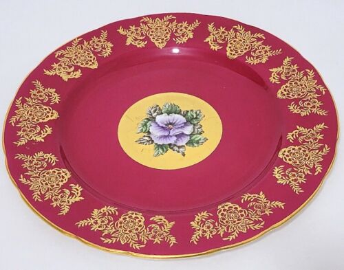 Raro Paragon Púrpura Anémona Flotante en Oro Rojo 8 1/4" Placa 183 - Imagen 3 de 6