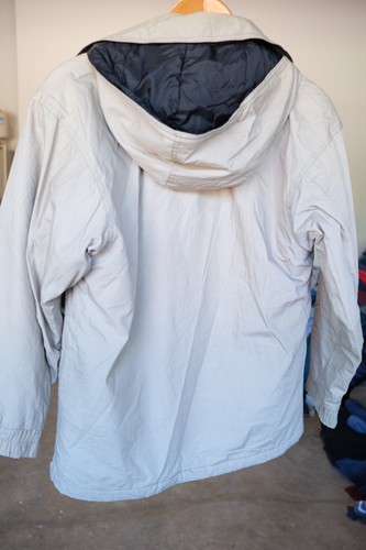 Vintage London Fog Clipper Mist Long Beige Full Zip Rain Jacket Men's Size Small - Picture 12 of 12