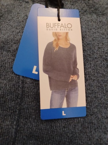 Buffalo Ladies Jumper. Blue. Soft Comfy. Long Sleeve. Size Large - Picture 6 of 8